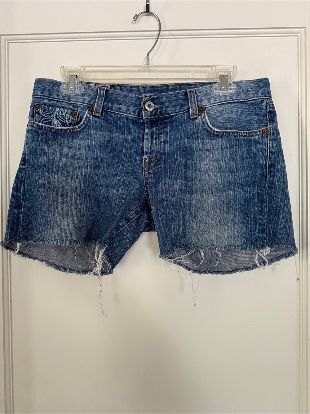 Lucky Brand Distressed Blue Denim Cutoff Shorts